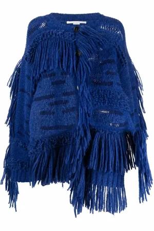 Stella McCartney Oversized-Pullover mit Fransen