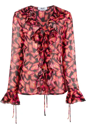 Msgm Bluse mit grafischem Print
