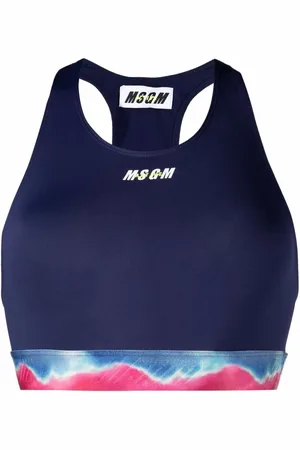 Msgm Sport-BH mit Batik-Print