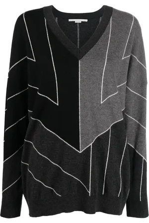Stella McCartney Stripe-print V-neck jumper