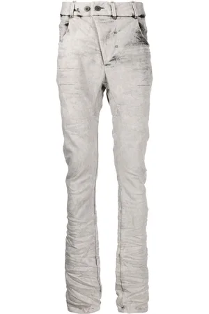 11 BY BORIS BIDJAN SABERI Skinny-Jeans mit Raffungen