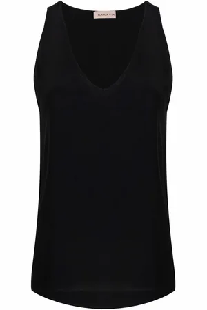 BLANCA Top mit V-Ausschnitt