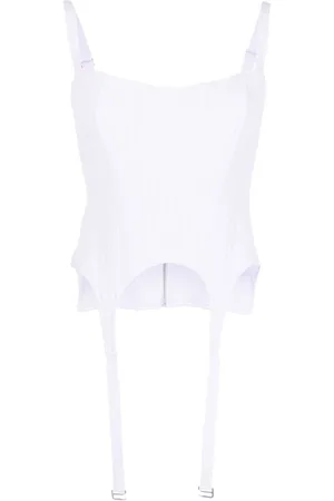 DION LEE Geripptes Top