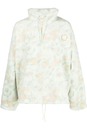 MARTINE ROSE Fleecepullover mit Blumen-Print