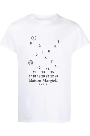 Maison Margiela T-Shirt mit Nummern-Motiv