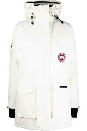 Canada Goose Gefütterter Mantel mit Logo-Patch