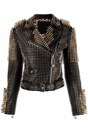 Philipp Plein Bikerjacke mit Nieten