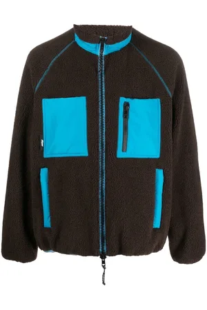 Msgm Fleecejacke mit Logo-Patch