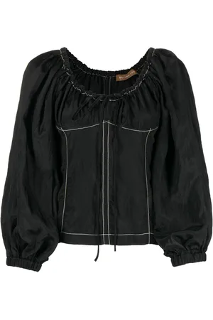 REJINA PYO Keeley Bluse mit Puffärmeln