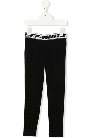 OFF-WHITE Halbhohe Leggings mit Logo-Bund