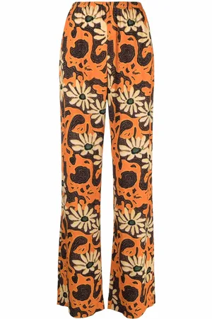 Nanushka Weite Hose mit Blumenmuster