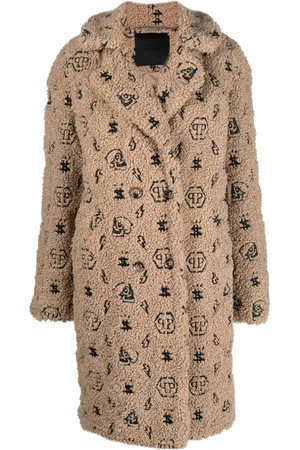 Philipp Plein Mantel mit Faux Fur