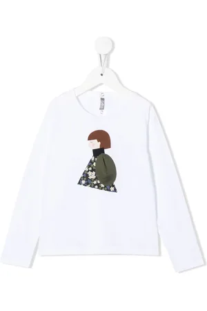 Il gufo Langarmshirt mit grafischem Print
