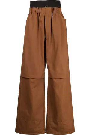 RAF SIMONS Weite Hose mit gerafftem Bund