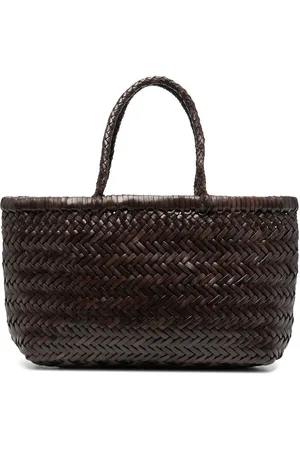 Dragon Diffusion Gewebter Shopper aus Leder
