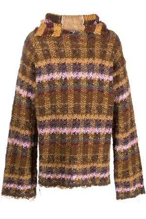 Vitelli Karierter Hoodie aus recycelter Wolle