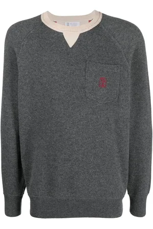 Brunello Cucinelli Kaschmirpullover mit Kontrastdetail
