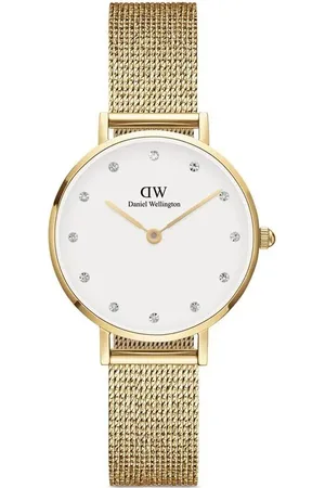 Daniel Wellington Petite Pressed Evergold Armbanduhr 28mm