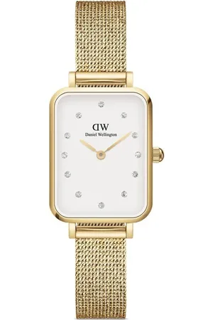 Daniel Wellington Quadro Lumine Pressed Evergold Armbanduhr 26mm
