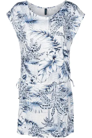 Lygia & Nanny Strandkleid mit Palmen-Print