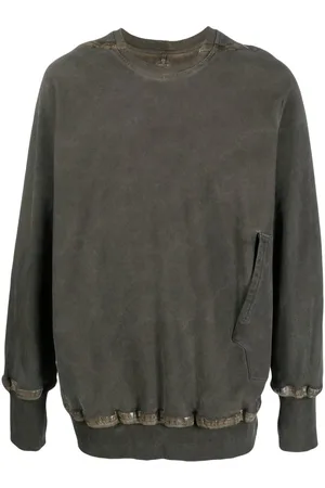 ISAAC SELLAM EXPERIENCE Pullover mit Acid-Wash-Effekt