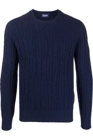 DRUMOHR Kaschmirpullover mit Zopfmuster