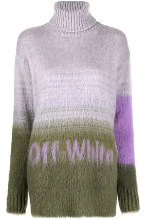 OFF-WHITE Intarsien-Pullover mit Rollkragen