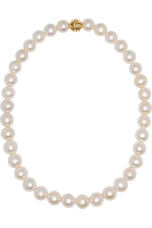 ANINE BING 14kt Gelbgold-Choker mit Perlen