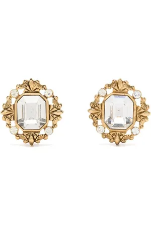 Givenchy 1990 Ohrclips mit Kristallen