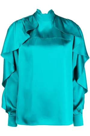 Colville Bluse mit gerüschten Ärmeln