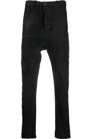 11 BY BORIS BIDJAN SABERI Slim-Fit-Jeans im Distressed-Look