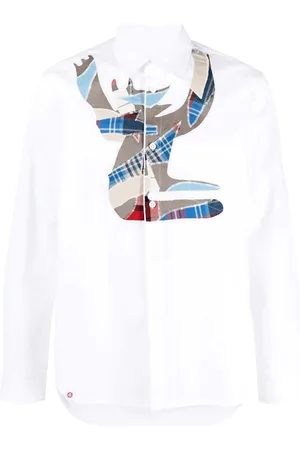 Charles Jeffrey Loverboy Hemd im Patchwork-Look