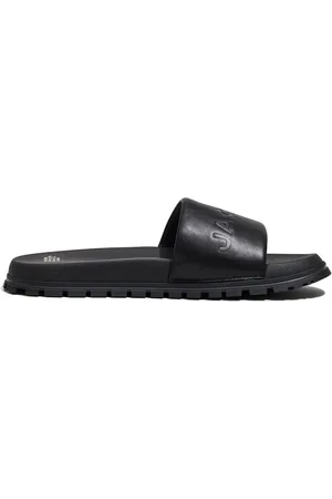 Marc Jacobs The Leather Slide Pantoletten mit Logo-Prägung