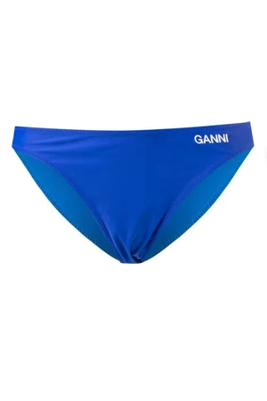 Ganni Bikinihöschen mit Logo-Print