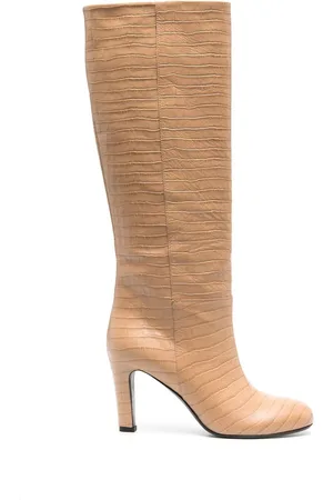 ROBERTO DEL CARLO Stiefel mit Kroko-Effekt 115mm