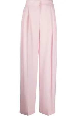 Alexander McQueen High-Waist-Hose mit Falten