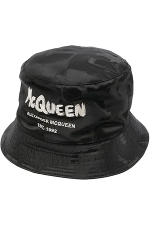 Alexander McQueen Fischerhut mit Logo-Print
