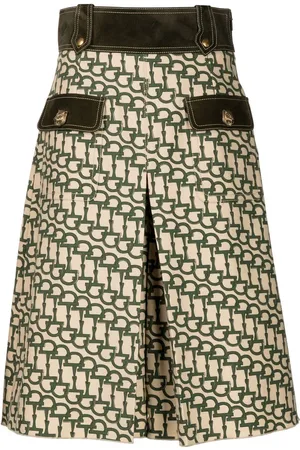 Gucci Weite Shorts mit Horsebit-Muster
