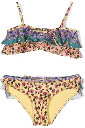 ZIMMERMANN Gerüschter Bikini mit Blumen-Print