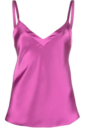 BLANCA Satintop mit V-Ausschnitt