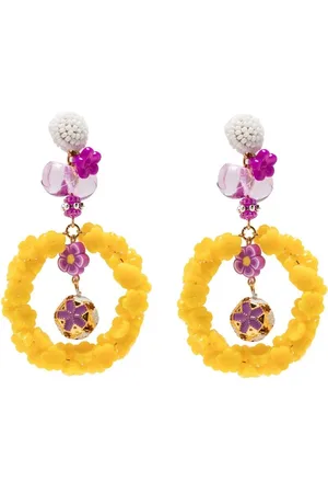 AMIR SLAMA Ohrringe mit Blumendesign