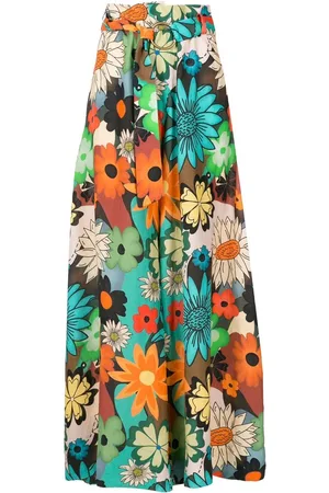 AMIR SLAMA Schlaghose mit Blumenmuster
