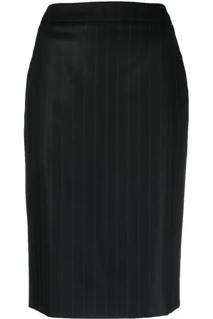 Dior 1990 Rock mit Nadelstreifen