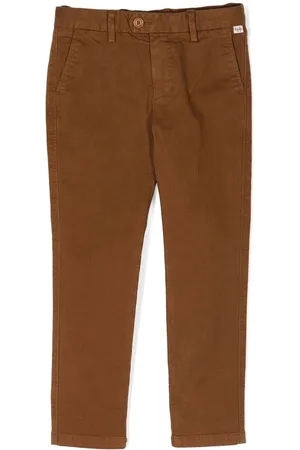 Il gufo Gerade Hose mit Logo-Patch