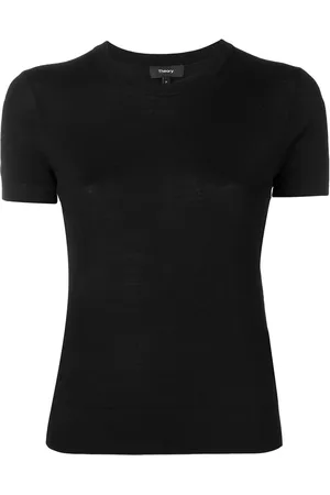 THEORY Pullover mit kurzen Ärmeln