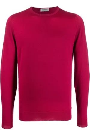 JOHN SMEDLEY Strickpullover mit rundem Ausschnitt