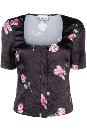 Ganni Bluse mit Print