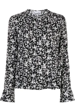 Ganni Bluse mit Print
