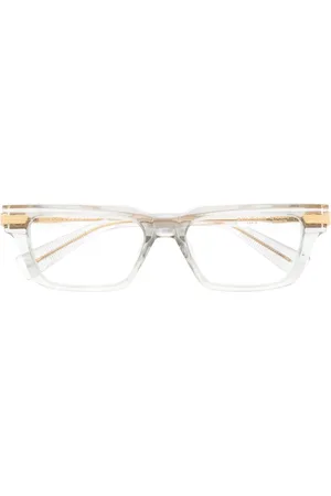 Balmain Eckige Brille mit Logo-Schild