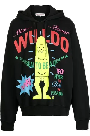 WALTER VAN BEIRENDONCK Hoodie mit Slogan-Print